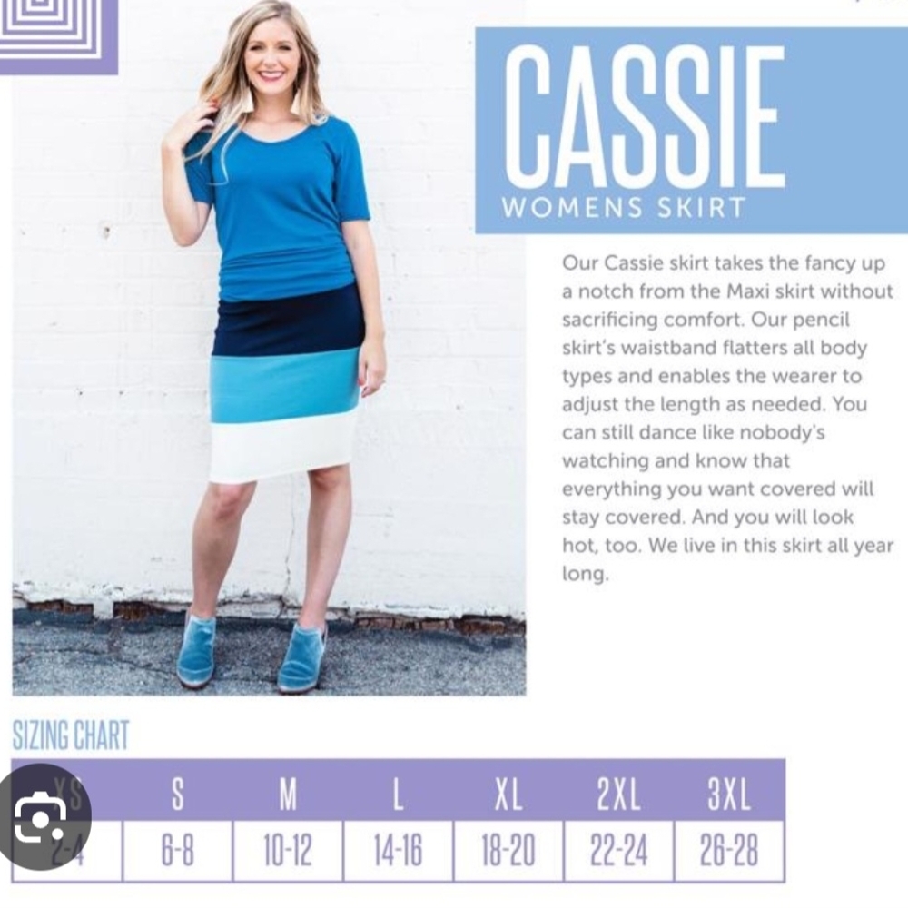 Elegant Olive Cassie Pencil Skirt- Large - Picture 8 of 8